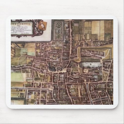 Replica city map of The Hague 1649 Mouse Pad