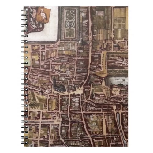 Replica city map of The Hague 1649 Notebook