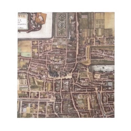 Replica city map of The Hague 1649 Notepad