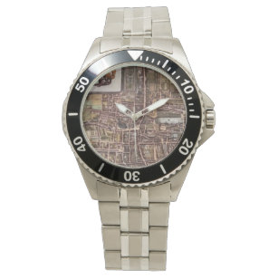 Replica city map of The Hague 1649 Watch