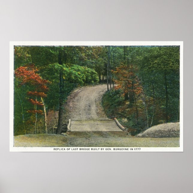 Replica of Gen Burgoyne's Last Bridge Poster (Front)