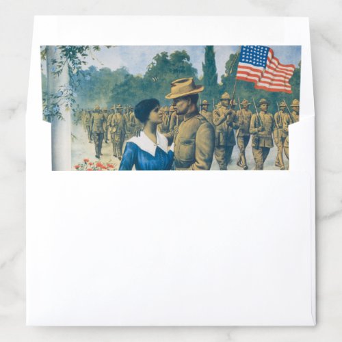 Replica of WWI Poster Colored Man Is No Slacker Envelope Liner