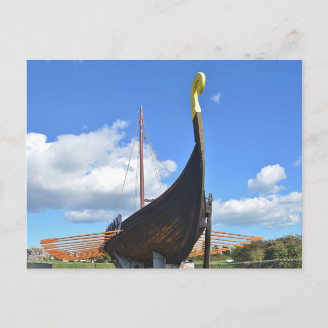 Replica Viking Longship Postcard (Front)
