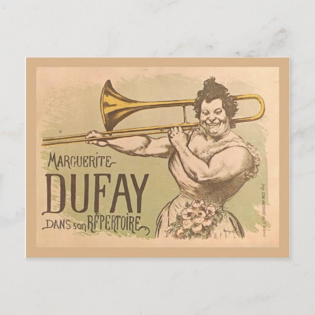 Replica Vintage advertising, Margeurite Dufay Postcard (Front)