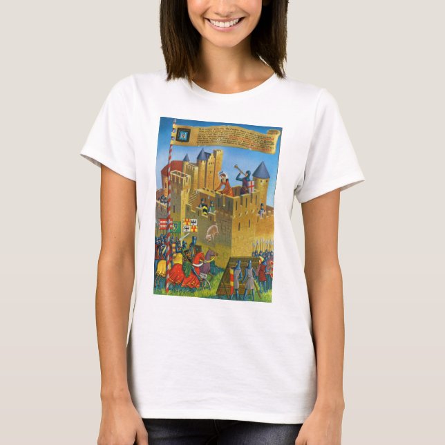 Replica Vintage France Medieval Carcassonne T-Shirt (Front)