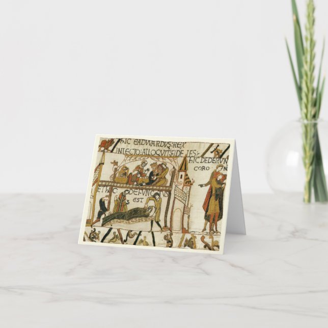 Replica Vintage image, Bayeaux Tapestry Card (Front)