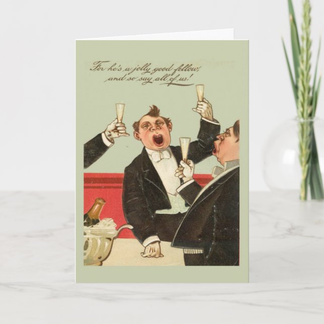 Replica Vintage image ,Jolly good fellow! Card (Front)