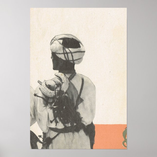 Replica vintage image, Marrakesh, Maroc Poster (Front)