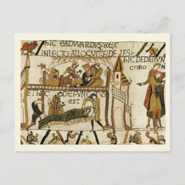 Replica Vintage postcard, Bayeaux Tapestry Postcard (Front)