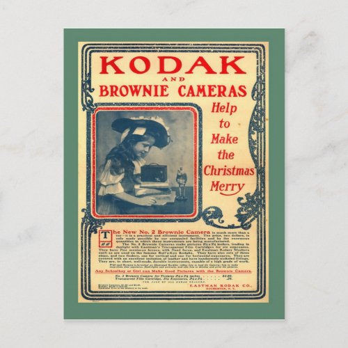 Replica Vintage postcard Kodak Brownie Cameras Postcard