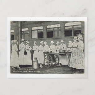Replica Vintage Red cross canteen workers, Postcard