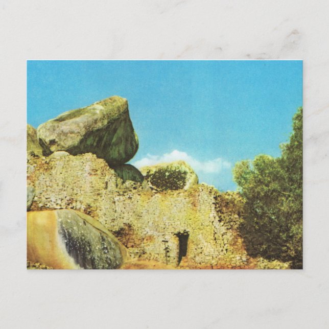 Replica  Vintage Ruines of ancient Zimbabwe Postcard (Front)
