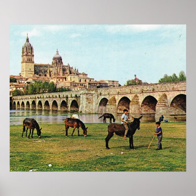 Replica Vintage Spain, Salamanca, Cathedral Poster (Front)