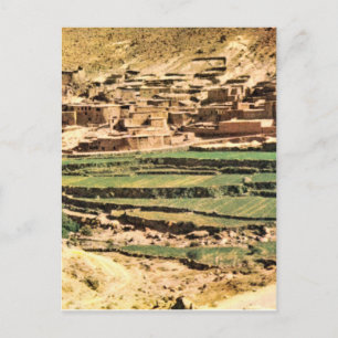 Replica Vintage Terraces of Maize, Berber village Postcard