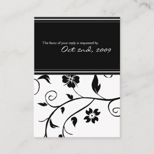 Reply Cards - Wedding Business Card Templates