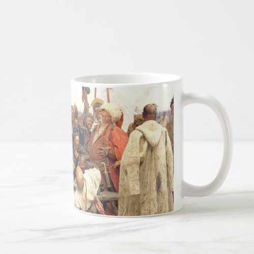 Reply of the Ukrainian KozakyCossacks by Repin Coffee Mug