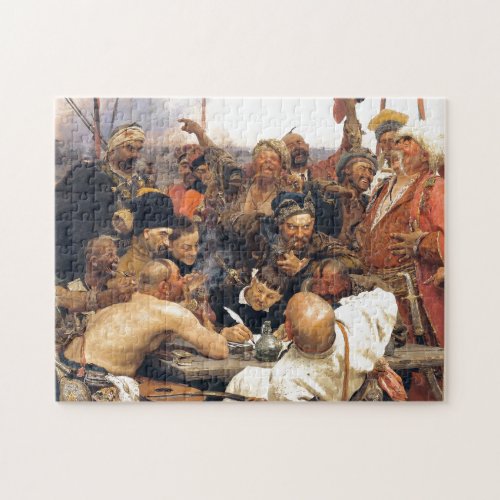 Reply of the Ukrainian KozakyCossacks by Repin Jigsaw Puzzle