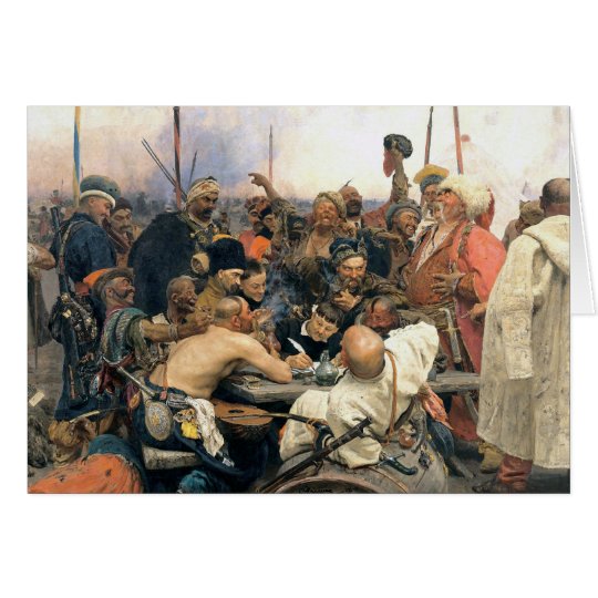 Reply of the Zaporozhian Cossacks Card