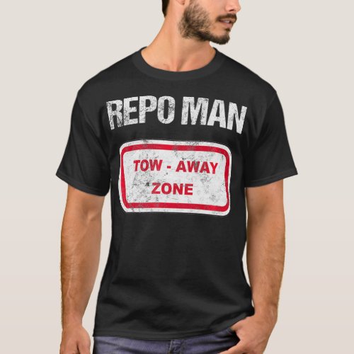 Repo Man Recovery Tow Truck Funny Repossession Gif T_Shirt