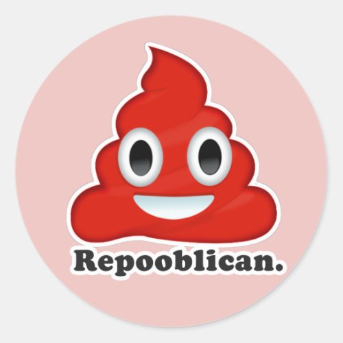 Repooblican Classic Round Sticker