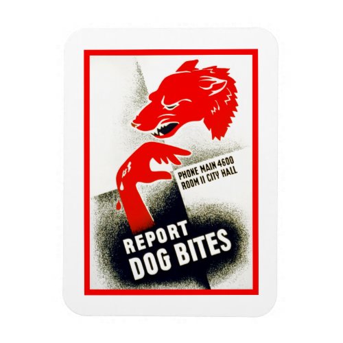 Report Dog Bites Magnet