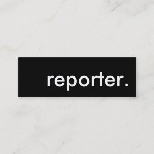 reporter. mini business card