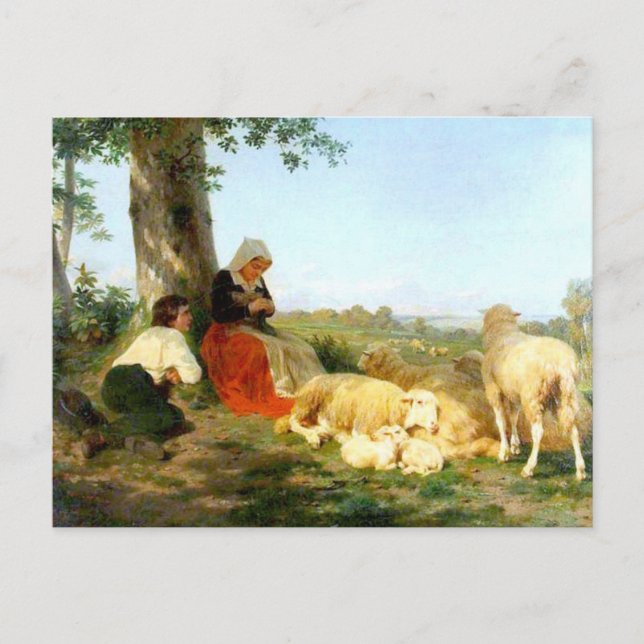 Repose by Rosa Bonheur Postcard (Front)
