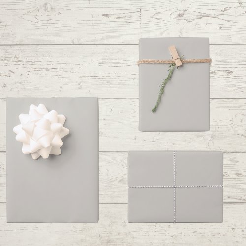 Repose Gray Solid Color Wrapping Paper Sheets