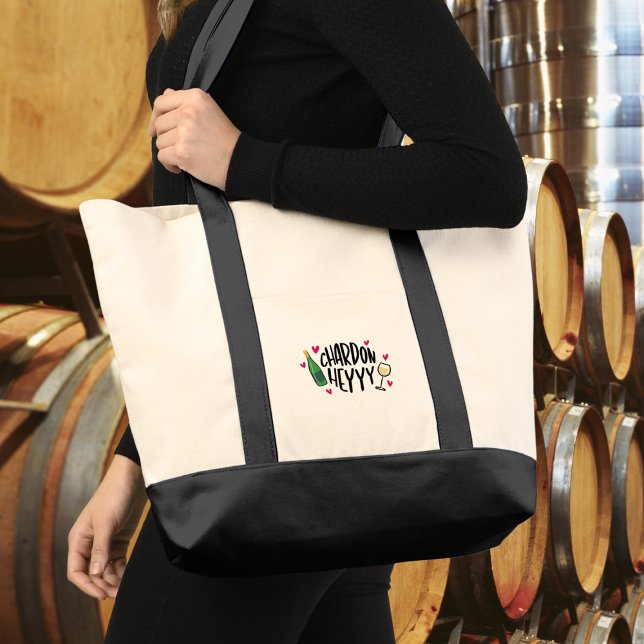reppy “Chardon Heyyy” Chardonnay Lover  Tote Bag (Creator Uploaded)