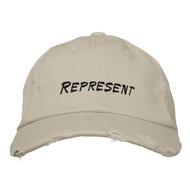 Represent Embroidered Baseball Cap (Front)