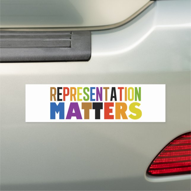 Representation Matters Rainbow Diversity Car Magnet (In Situ)
