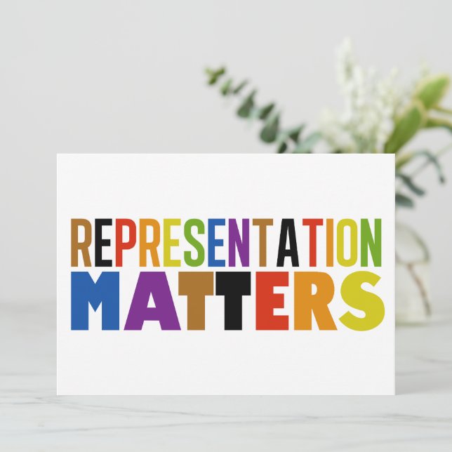 Representation Matters Rainbow Diversity Card (Standing Front)