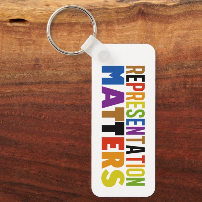 Representation Matters Rainbow Diversity Keychain (Front)