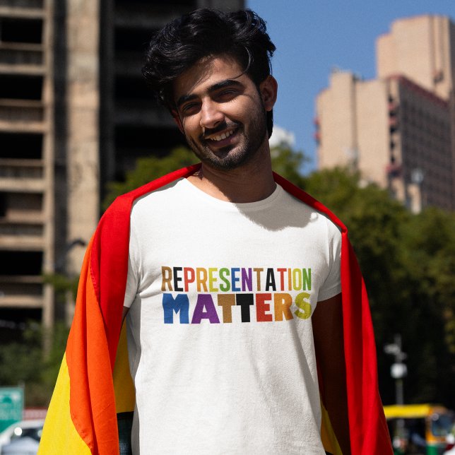 Representation Matters Rainbow Diversity Pride T-Shirt (Creator Uploaded)