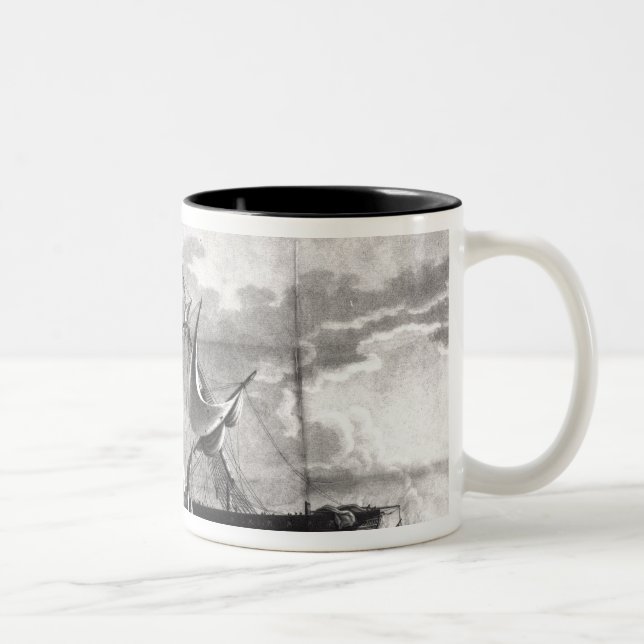 Representation of the US frigate, Two-Tone Coffee Mug (Right)