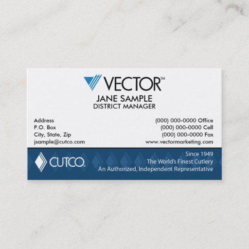 Customizable Representative &amp; Manager Business Cards