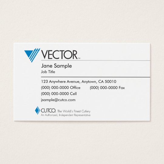 Representative & Manager Business Cards