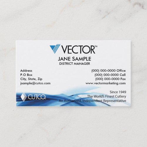 Representative &amp; Manager Business Cards