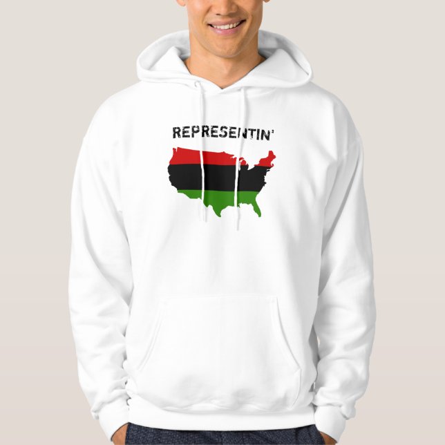 Representin' USA (RBG) Hoodie (Front)