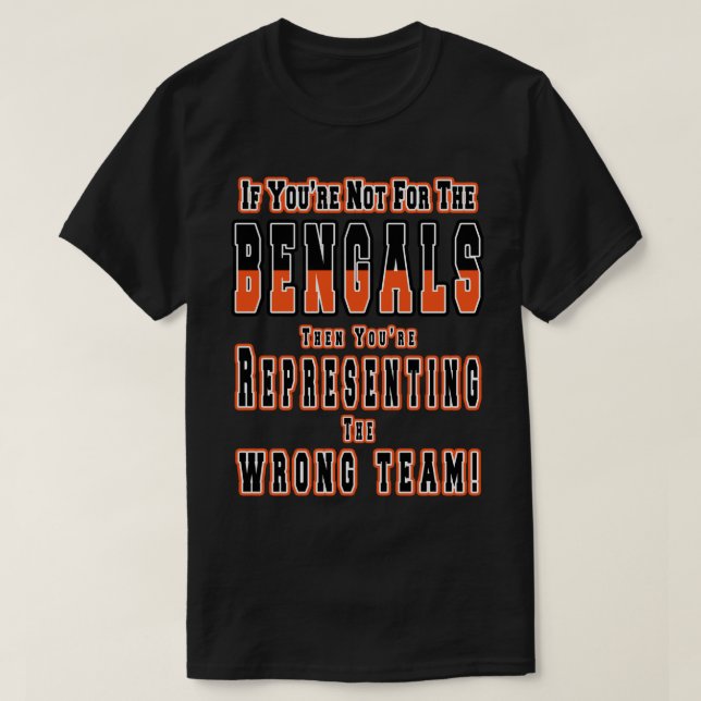 Representing The Bengals T-Shirt (Design Front)