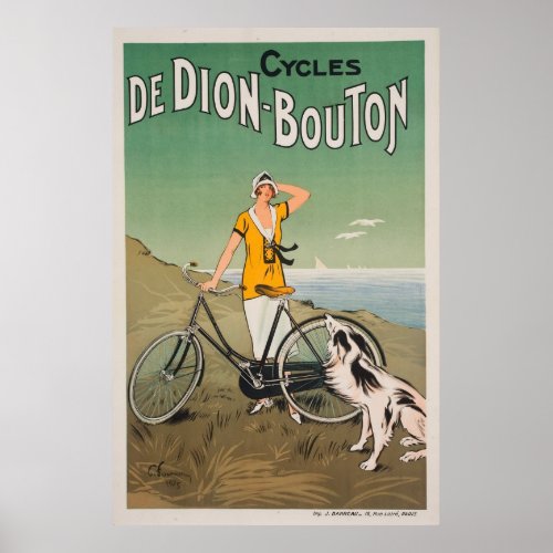 Reprint of a Vintage French Bicycle Ad Poster