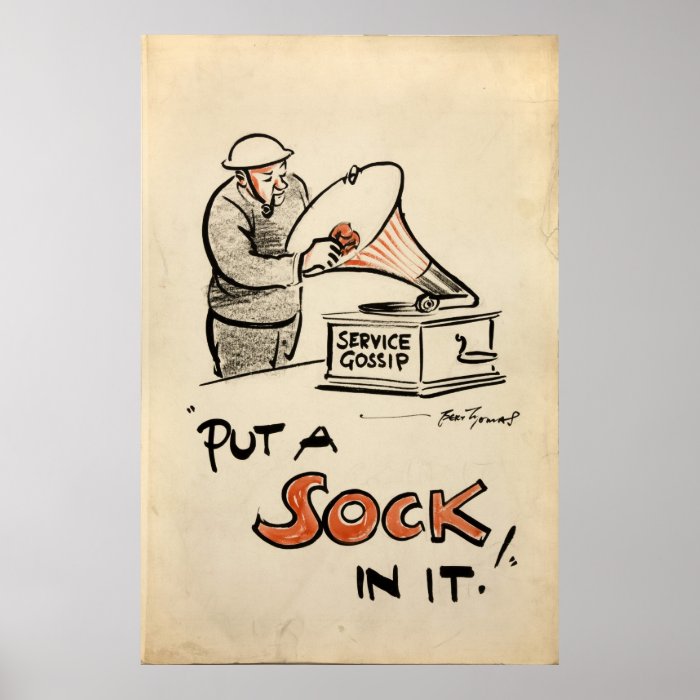 Reprint of a WWII Propaganda Poster