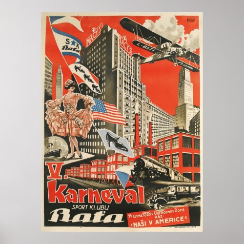 Reprint of an Old Soviet Czech Propaganda Poster