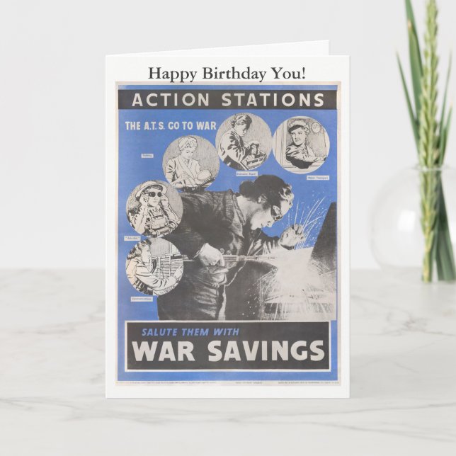 Reprint of British wartime poster. Card (Front)