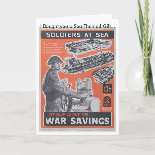 Reprint of British wartime poster Card