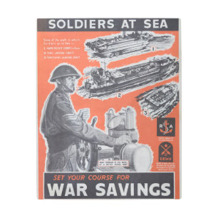 Reprint of British wartime poster. Metal Print