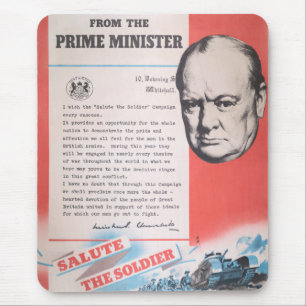 Reprint of British wartime poster. Mouse Pad
