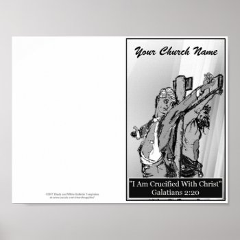 Reprintable Church Bulletin Master Template Poster by Churchsupplies at Zazzle