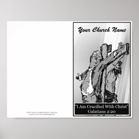 Reprintable Church Bulletin Master Template Poster