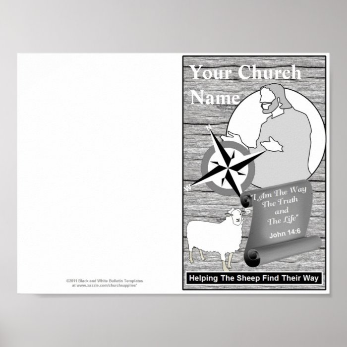 Reprintable Church Bulletin Template